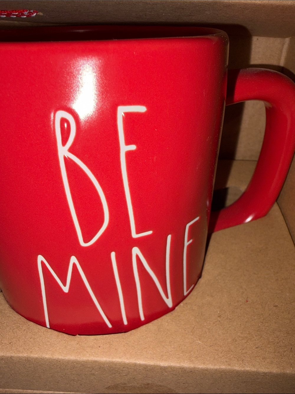 Rae Dunn 'Be Mine' Red & White Heart Mug Set - Picture 2 of 4